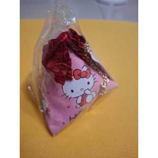 全新-正版三麗鷗Hello Kitty粽子造型零錢包 9*9*8cm