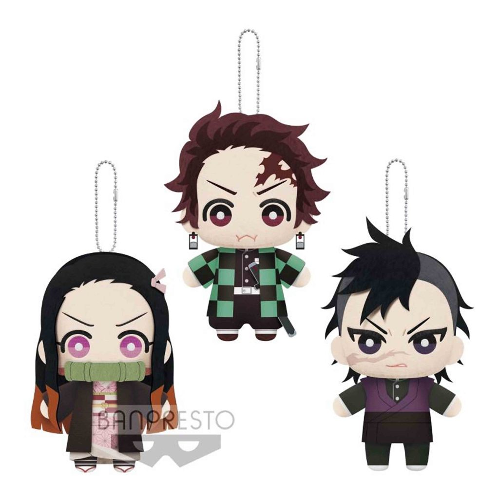鬼滅之刃 壹之型 竈門炭治郎 竈門禰豆子 不死川玄彌 鬼殺隊  Q版 娃娃 吊飾 掛飾 玩偶 朋友 布偶 景品 正版周邊