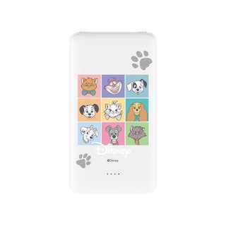 【TOYSELECT】Disney Cats And Dogs-貓狗九宮格雙線快充10000mAh行動電源