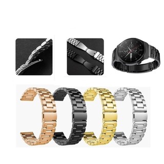 【三珠不鏽鋼】適用 華為 Huawei Watch GT6 GT7 Pro 46mm 錶帶寬度 22mm 彈弓扣金屬