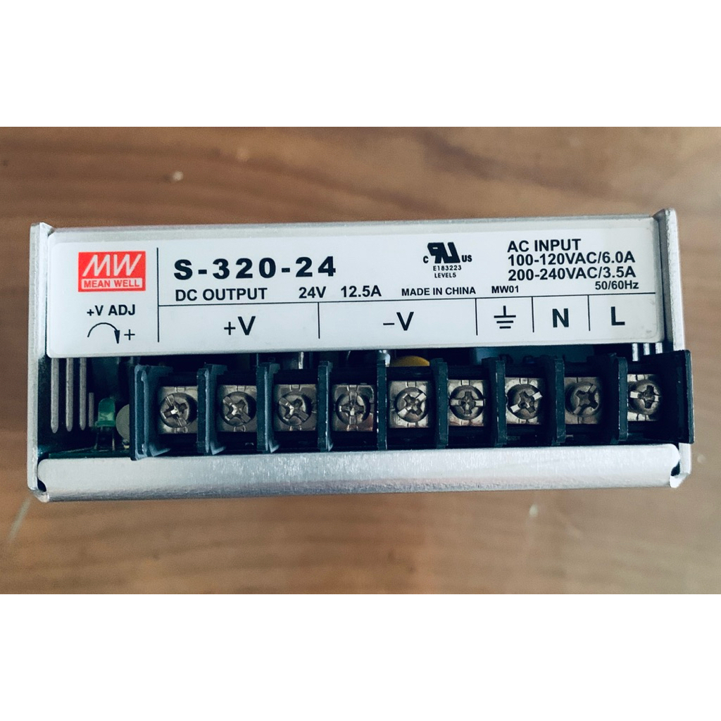 二手—MW明緯 S-320-24 S-320-12 SP-320-24 電源供應器（附鐵箱整組）