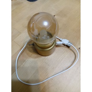 復古造型LED省電小夜燈 八成新 內含電池 也附上充電線