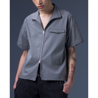 JIMMY GUTSON "Modular – Elytra Dual-Zip Short Top" | gray