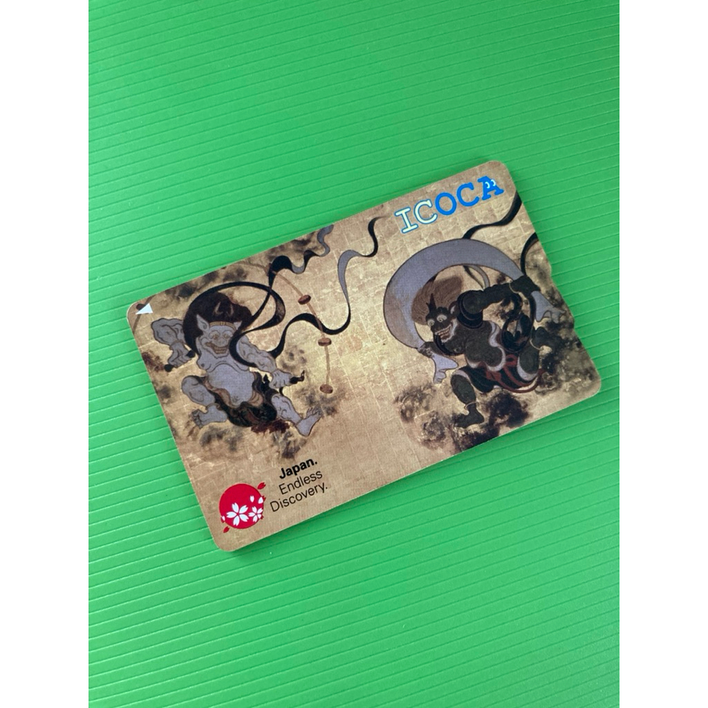 ICOCA 風神雷神 風神雷神icoca 黄金のicoca 記念デザインカード2枚