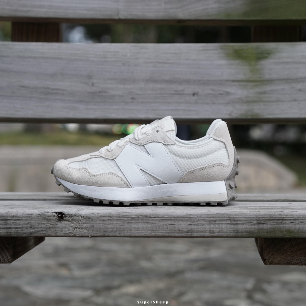 New Balance 327 復古鞋 女鞋 休閒 麂皮網眼拼接 亞麻 U327LNA