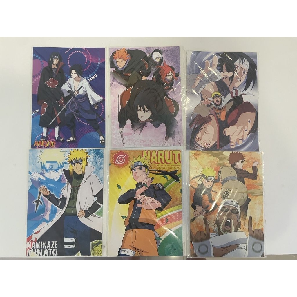 火影忍者 明信片 卡片 十週年紀念 周邊 宇智波佐助 宇智波鼬 漩渦鳴人 波風湊 奇拉比 我愛羅 重吾 香燐 鬼燈水月