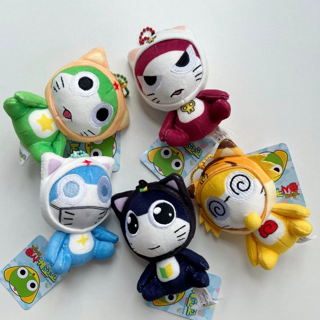 🐸臺現免運 韓國 Keroro軍曹 Giroro Tamama Kururu Dororo 貓咪裝扮吊飾 娃娃 8公分