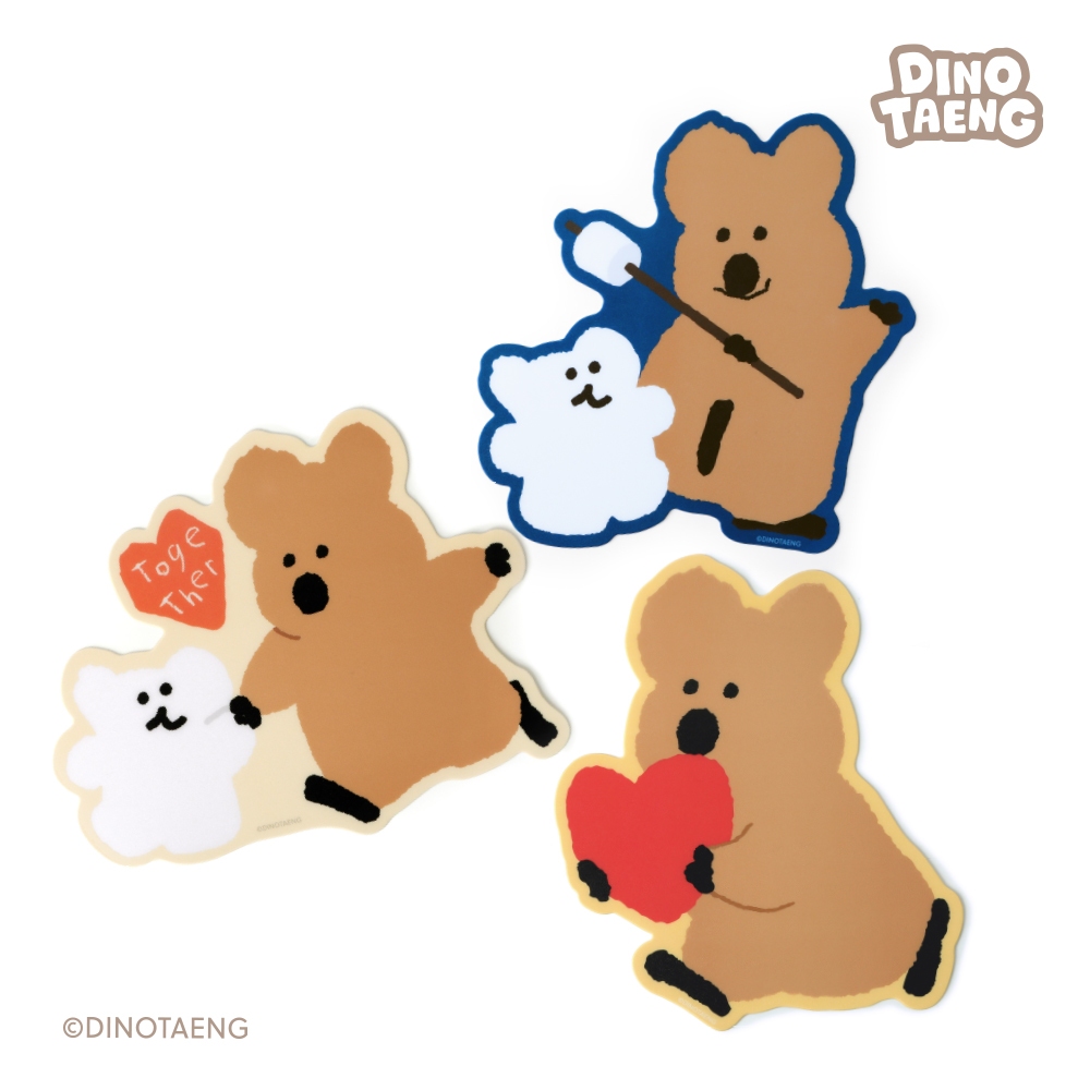 DINOTAENG Slim超薄造型滑鼠墊-Norns Original Design 呆萌町 QUOKKA BOBO