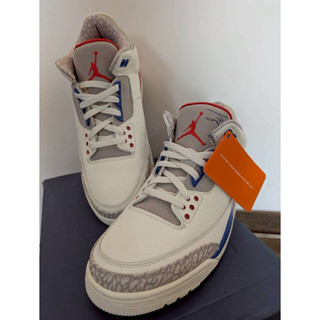 現貨NIKE AIR JORDAN 3 III RETRO CHARITY GAME 米白藍紅 136064-140