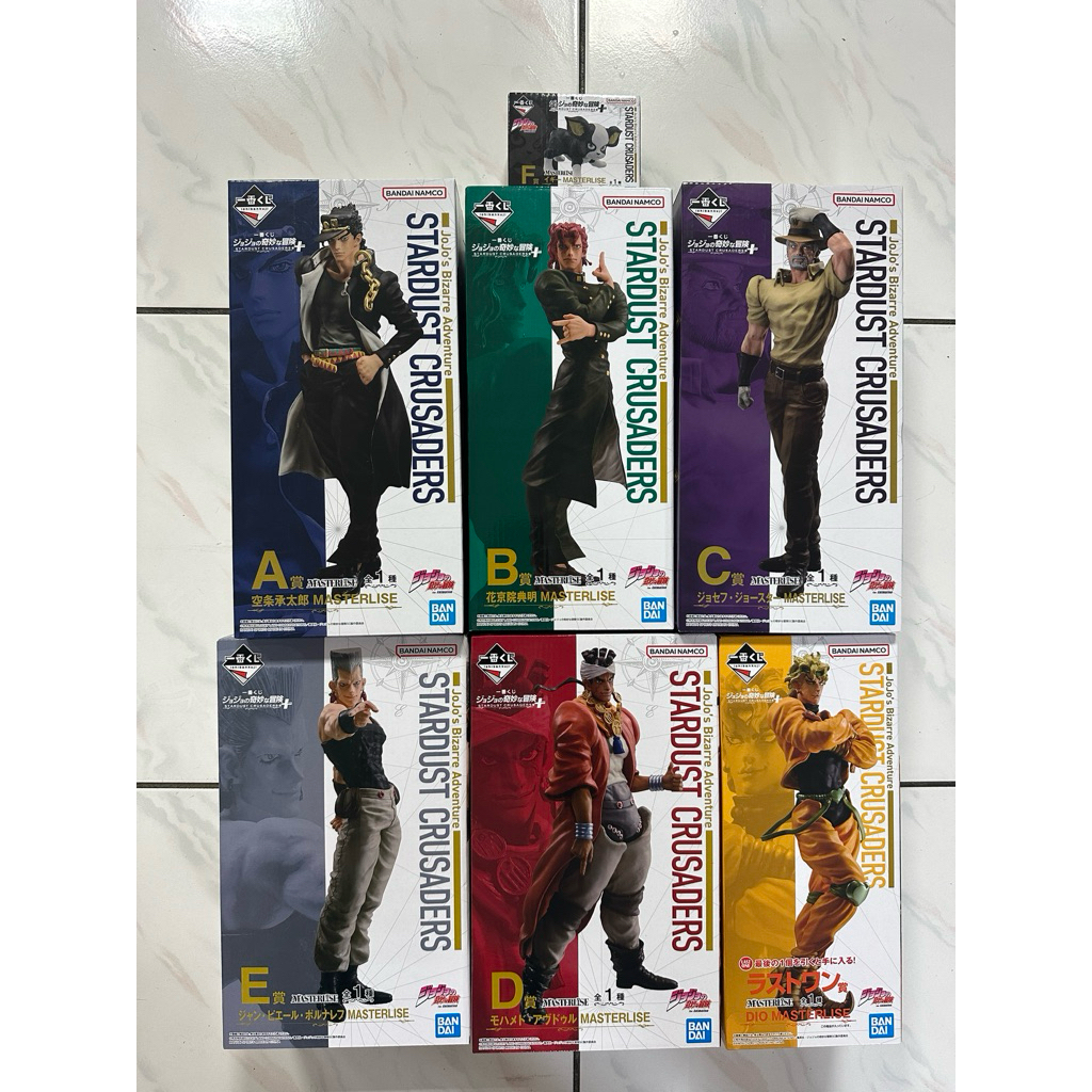 一番賞 JOJO的奇妙冒險 星塵遠征軍 A賞 空條承太郎 C賞 喬瑟夫喬斯達 E賞 波魯納雷夫 F賞 伊奇 最後賞 迪奧