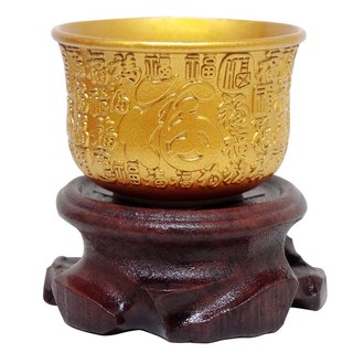 【吉祥開運坊】【供養金雞/請神拜佛/供養蟾蜍/貔貅..等~專用供杯 供養金雞供杯 銅合金供杯 耐摔不易破】