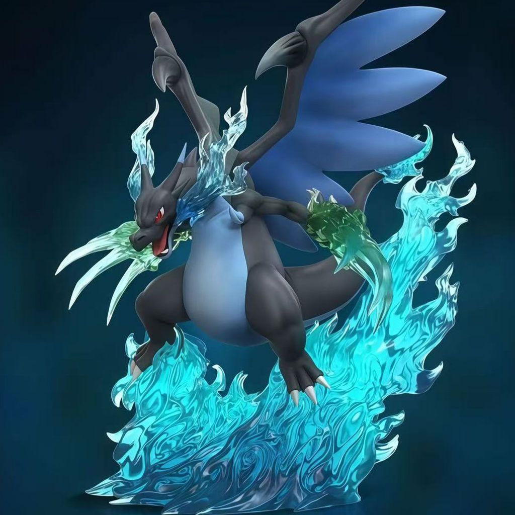 免運🎁噴火龍X am閃光噴火龍 異色噴火龍 噴火龍手辦 自製寶可夢手辦 寵物小精靈 噴火龍自製手辦 送禮禮物