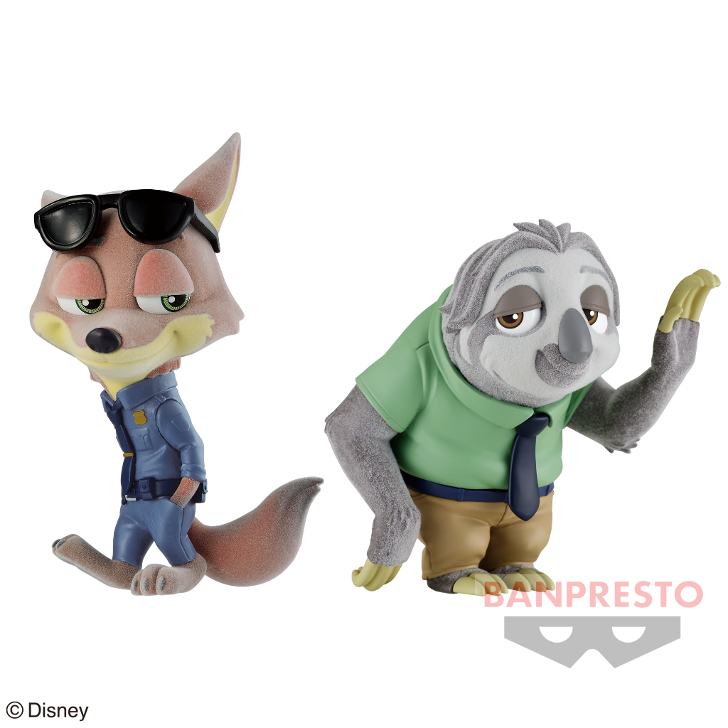 🌀日版客🌀 日版 迪士尼 動物方程式 Fluffy Puffy 快俠 胡尼克 樹懶 狐狸 景品 公仔