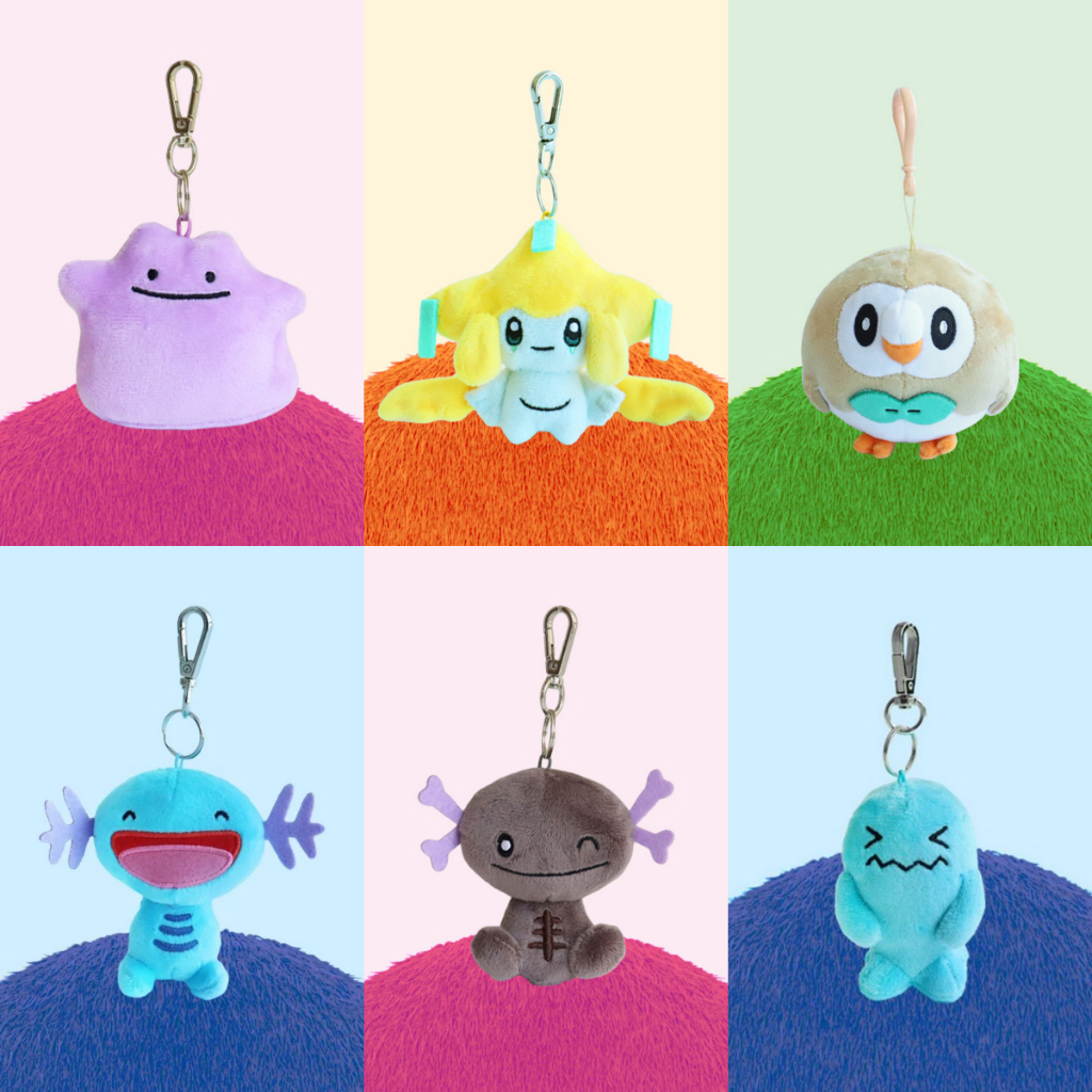 【現貨】 韓國正版 寶可夢 百變怪 基拉祈 木木梟 烏波 果然翁 娃娃吊飾 吊牌 雷射標籤