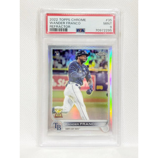 絕版極稀有 2022 Topps chrome Wander Franco RC卡 PSA 9 chrome卡 金屬卡