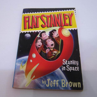 「二手書」Flat Stanley in Space 英文讀本 Brown 有泛黃 Harper Collins