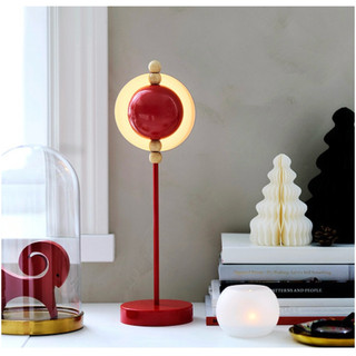 IKEA代購 2025新品 STRÅLA Led裝飾桌燈 翻轉燈 金屬 電池式/紅色 設計款 旋轉燈 小夜燈 可調角度