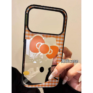 可愛 韓系 橙色 kitty 透明 適用 iPhone 17 16 15 14 pro max 13 手機殼 全包硬殼