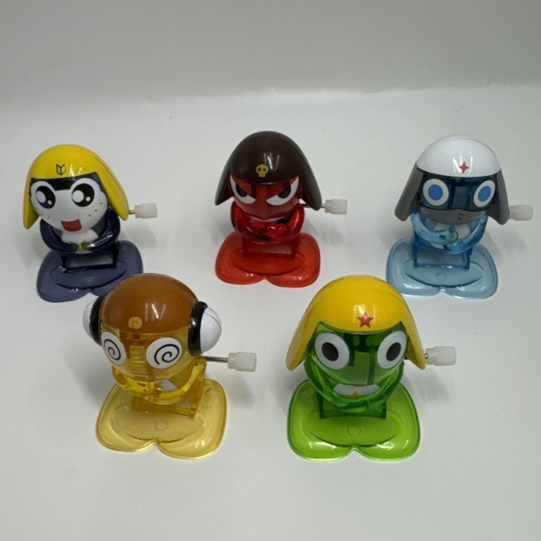 中古發條玩具 Keroro軍曹 全5種 中古稀有透色軍曹扭蛋 扭蛋 轉蛋 2014 軍曹周邊 公仔 吊飾 中古復古扭蛋