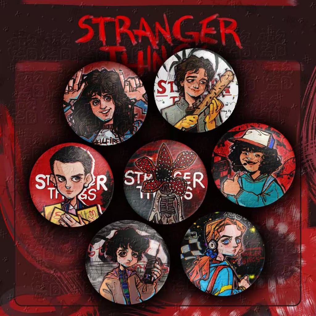 限量周邊🔥怪奇物語周邊吧唧 58mm 馬口鐵 Stranger Things吧唧 怪奇物語吧唧 怪奇物語谷子胸針 達達