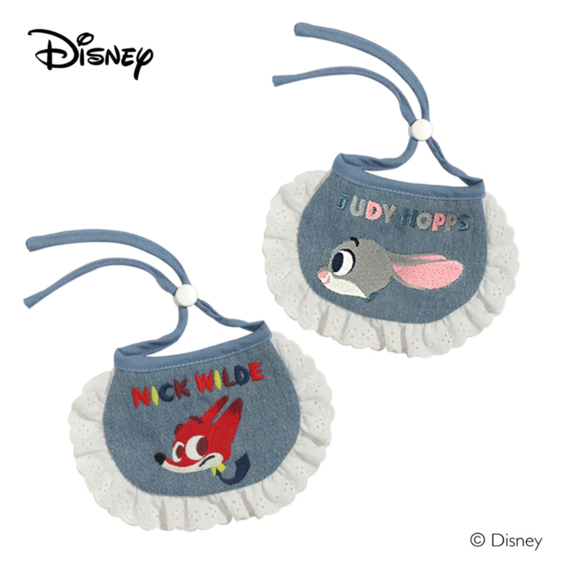 【Disney迪士尼聯名款】Disney動物方城市系列寵物口水巾 正版授權 台灣獨家製作