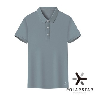 【PolarStar】中性排汗POLO短袖上衣『灰』P25106