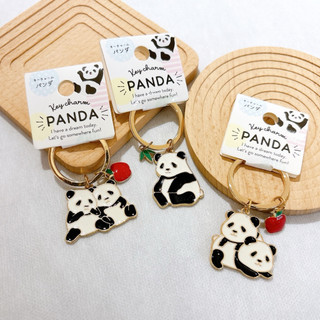 日本帶回 PANDA🐼熊貓鐵片鑰匙圈 掛飾 吊飾