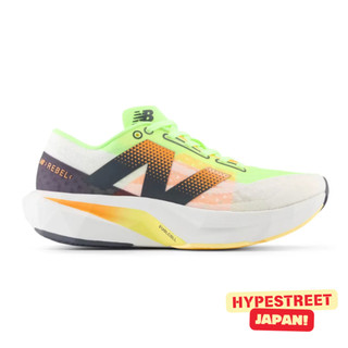 New Balance FuelCell Rebel V4 螢光白綠 輕量 競速跑鞋 泡棉中底 男女鞋 WFCXLA4