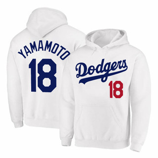 洛杉磯道奇隊18號# Yamamoto 山本由伸 棒球聯盟 Dodgers mlb 美式潮流帽t 落肩 寬鬆帽T