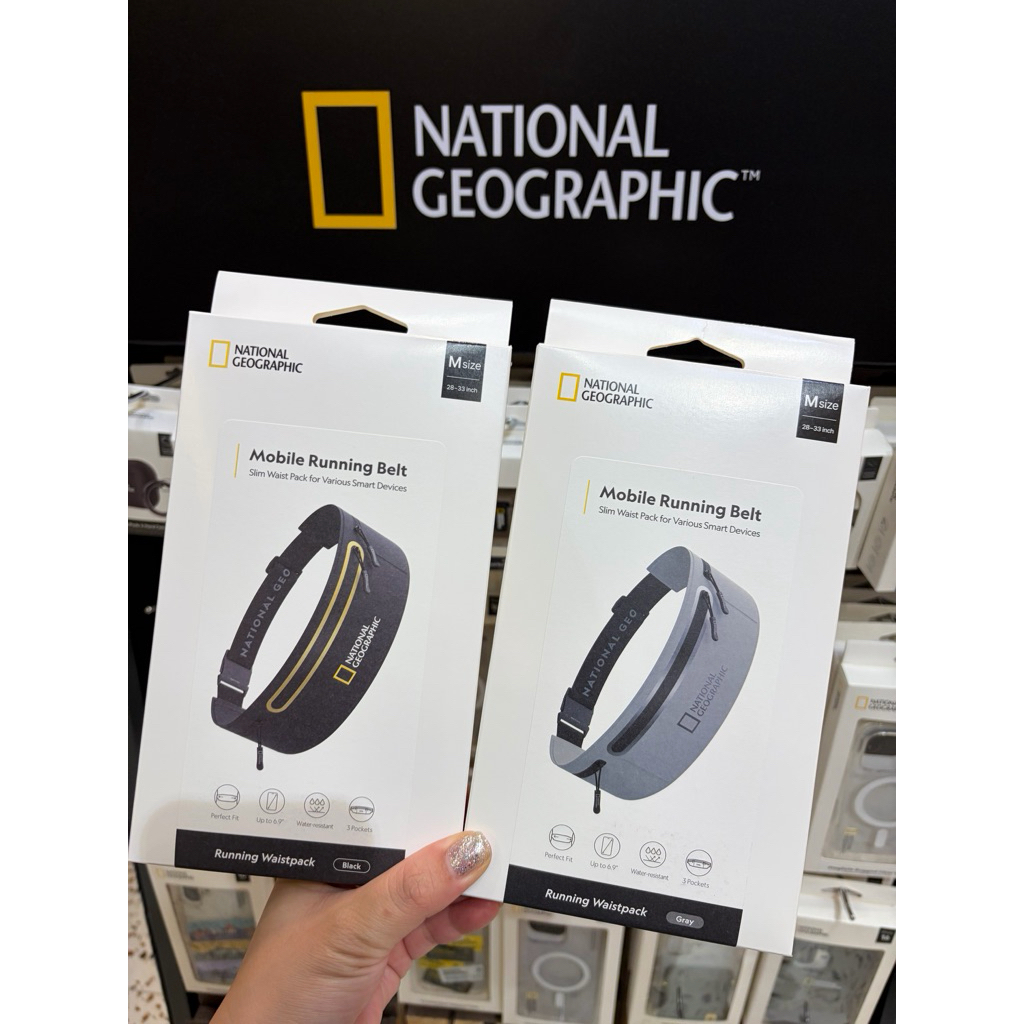 國家地理National Geographic Mobile Runnig Belt隨行運動腰包/防潑水防汗腰包跑步腰包