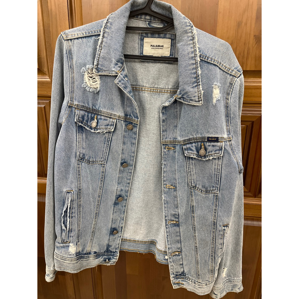 PULL&BEAR 個性牛仔外套M