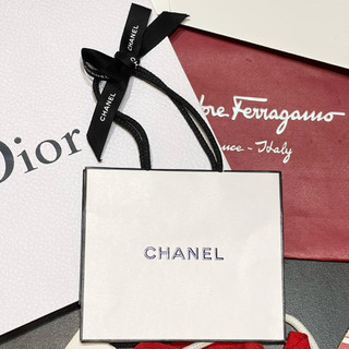 現貨 精品提袋｜美妝｜彩妝專櫃紙袋 Chanel PORSCHE Dior LANCOME Kitty 耶誕禮物袋1