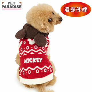 【PET PARADISE】保暖厚絨寵物連帽上衣 (3S/SS/DS/S)｜DISNEY米奇 2025遠紅外線 保暖上衣