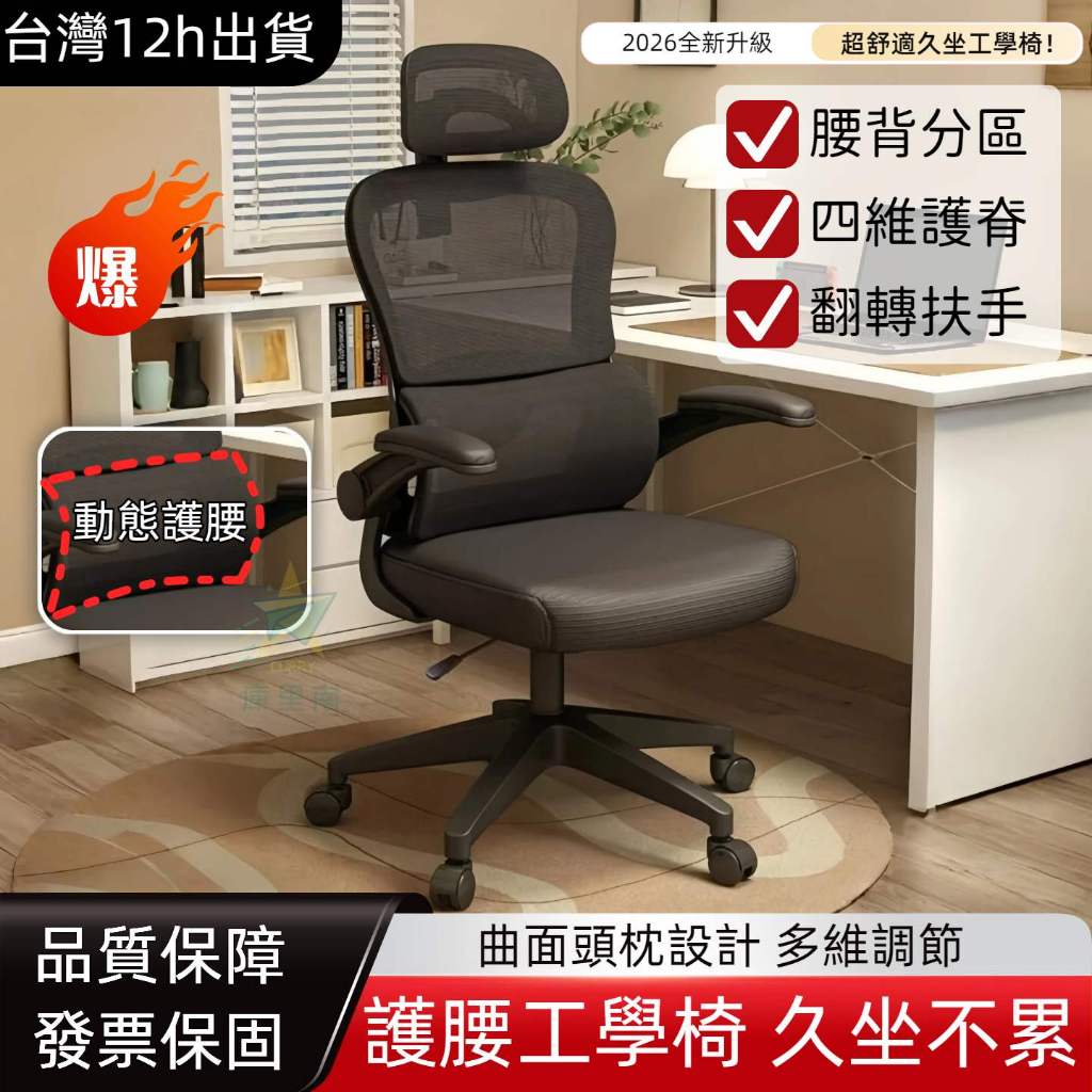 台灣出貨 人體工學椅 可調節辦公椅 電競椅 辦公椅 學習椅 靠背辦公座椅 會議椅 升降椅子 旋轉椅 辦公椅 升降椅