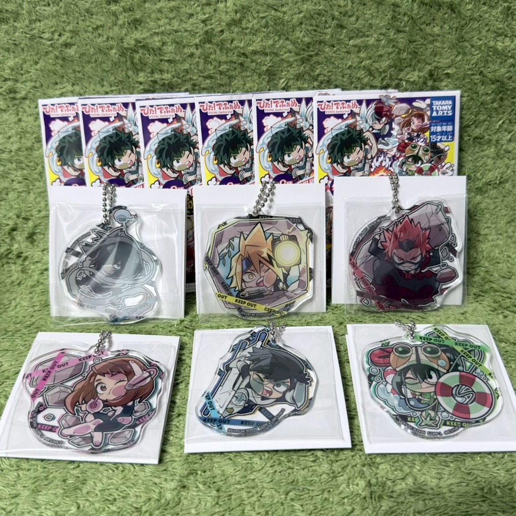 我的英雄學院 Pita 貼臉 壓克力 吊飾 相澤消太 相澤 麗日御茶子 麗日 上鳴電氣 上鳴 飯田天哉 飯田 切島 蛙吹