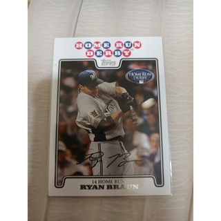 2008 TOPPS RYAN BRAUN 印刷簽