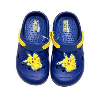 新品【免運】 正版授權 POKEMON 寶可夢 皮卡丘 園丁鞋 輕量 軟Q 17-22cm【富貴金寶】1990