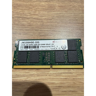 創見Transcend JetRam DDR4 3200 32GB RAM筆電記憶體