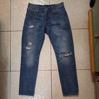 Levi's 501CT 刷破排扣牛仔褲