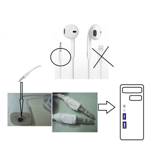 (非耳機原廠配件） 可用於 HyperX Cloud Mini 兒童電競耳機 的 麥克風耳機轉接頭
