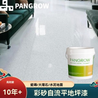 〖RNG行動館〗液態微磨石地坪漆家用室內水泥地麵用自流平環氧彩砂仿大理石衛生門 浴室地坪漆