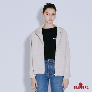 BRAPPERS 女款 拼接連帽外套-卡其