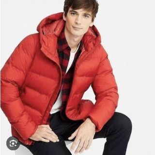 男裝日本購回UNIQLO正品連帽高機能防風無縫系列保暖羽絨外套大衣尺寸M女L
