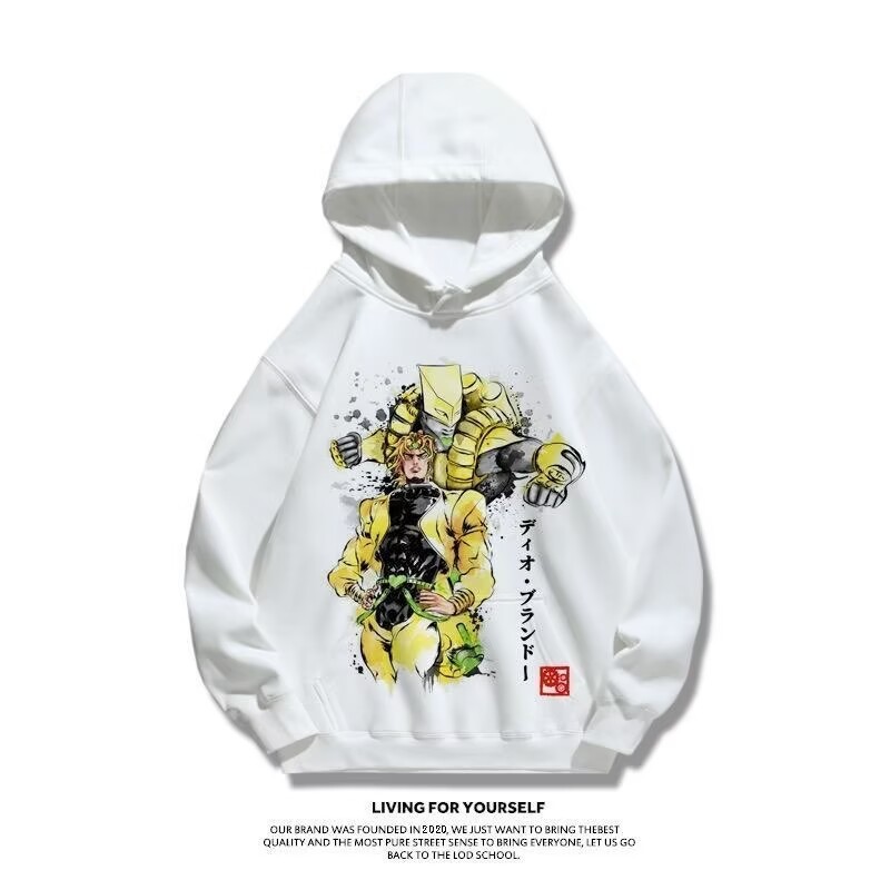 【🔥隔日到店+獨家花色+加絨重磅高品質🔥】jojo衛衣男連帽空條承太郎白金之星DIO布蘭度奇妙冒險聯名衣服潮