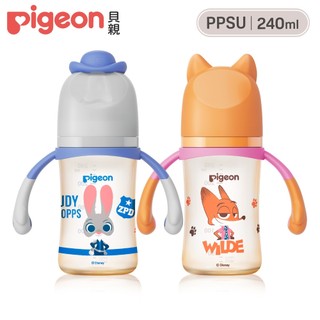 【Pigeon貝親】第三代迪士尼母乳實感PPSU奶瓶240ml／動物方程式