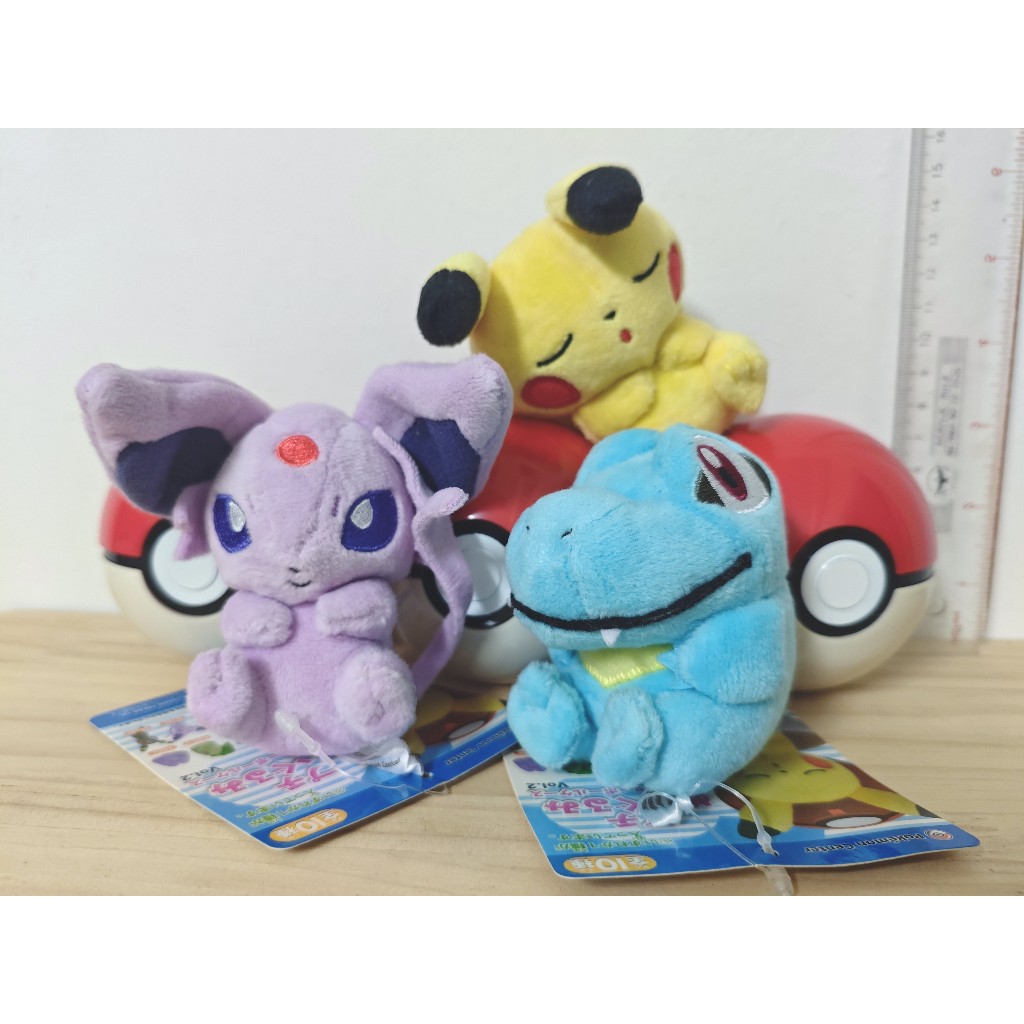 【果果鋪】寶可夢 睡著皮卡丘、太陽伊布、小鋸鱷 寶貝球 盲球│神奇寶貝 布偶 玩偶 絨毛娃娃 寶可夢中心