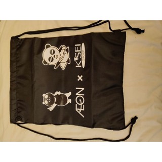 【AEON X K'SEI GROUP】黑色束口後背袋