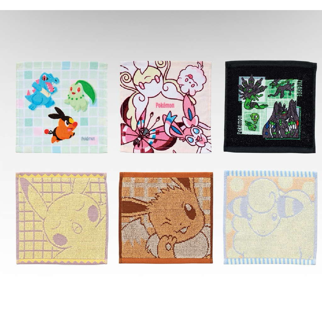 ❤️滿100出貨，看描述❤️寶可夢 一番賞 手帕 方巾 仙子伊布 仙子精靈 小鋸鱷 菊草葉 皮卡丘 伊布 暖暖豬