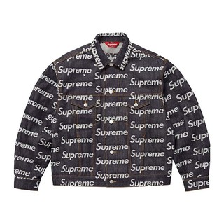 Supreme 25FW Logos Denim Trucker Jacket 滿版單寧外套 SUP-561 [台灣現貨
