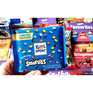 現貨效期 2026.09.09 Ritter Sport x Smarties 限量版牛奶巧克力 100g